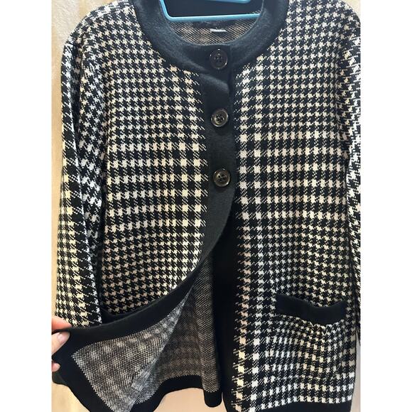 Designers Originals Houndstooth Three-Button Jacket – Size Large - Picture 3 of 5